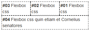 Exemple 3 de Flexbox de type row